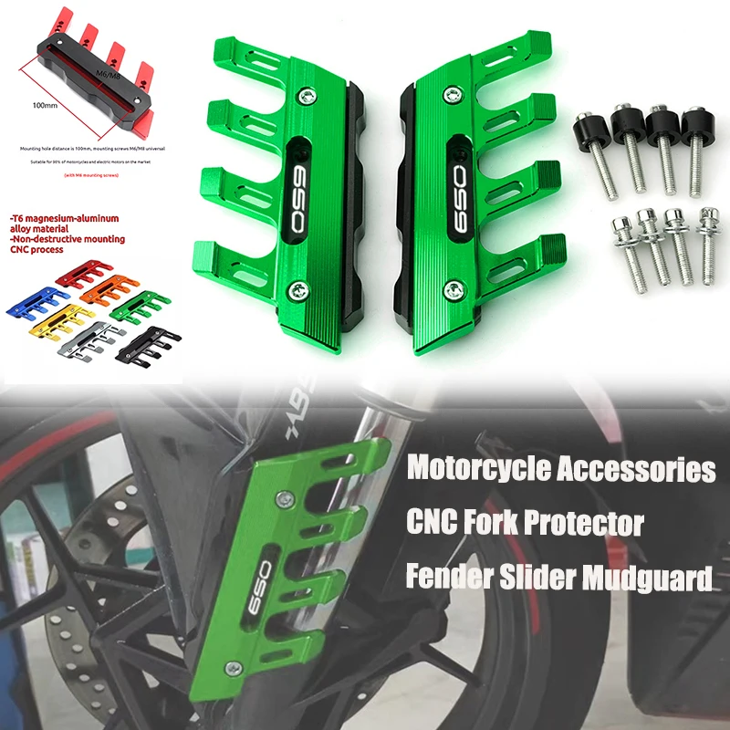 

For Kawasaki Z650 Z650RS Z 650RS Z650 RS Z 650 2017 - 2022 2023 Motorcycle Accessories CNC Fork Protector Fender Slider Mudguard