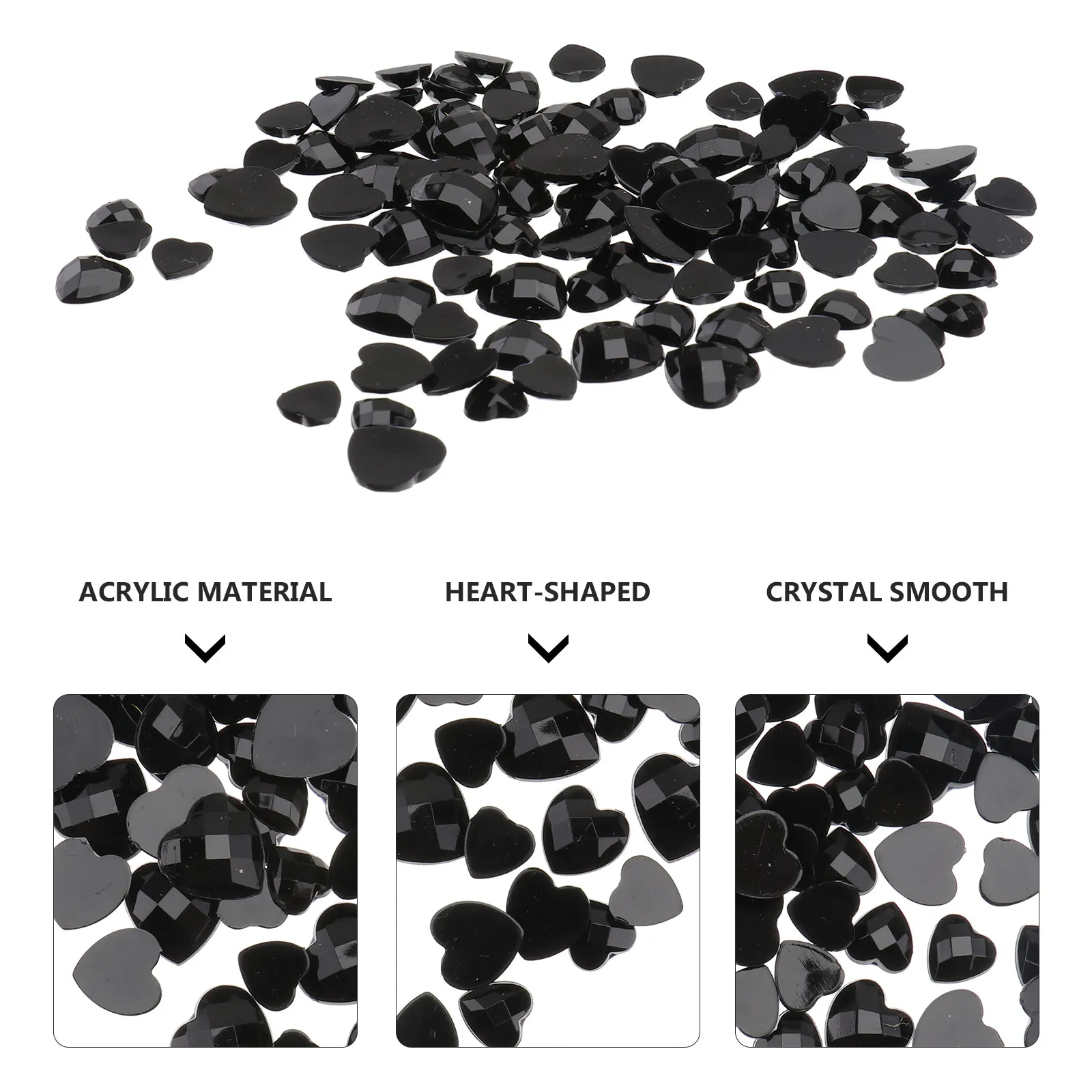 

1 set 1 Set Heart-Shaped Rhinestones Art Decorations Diy Manicure Charms For Women Nail Accessories Nail Art Supplies Manicures