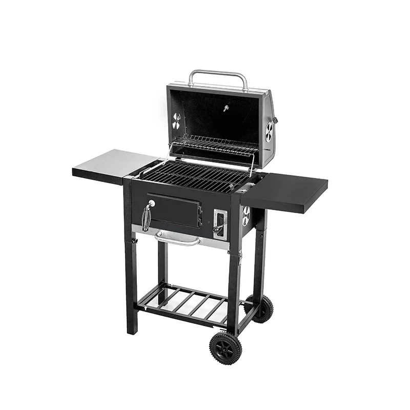 Portable Outdoor foldable Mobile BBQ Grill Factory Household Folding Family Outdoor Barbeque Grills Charcoal Barbecue Grills