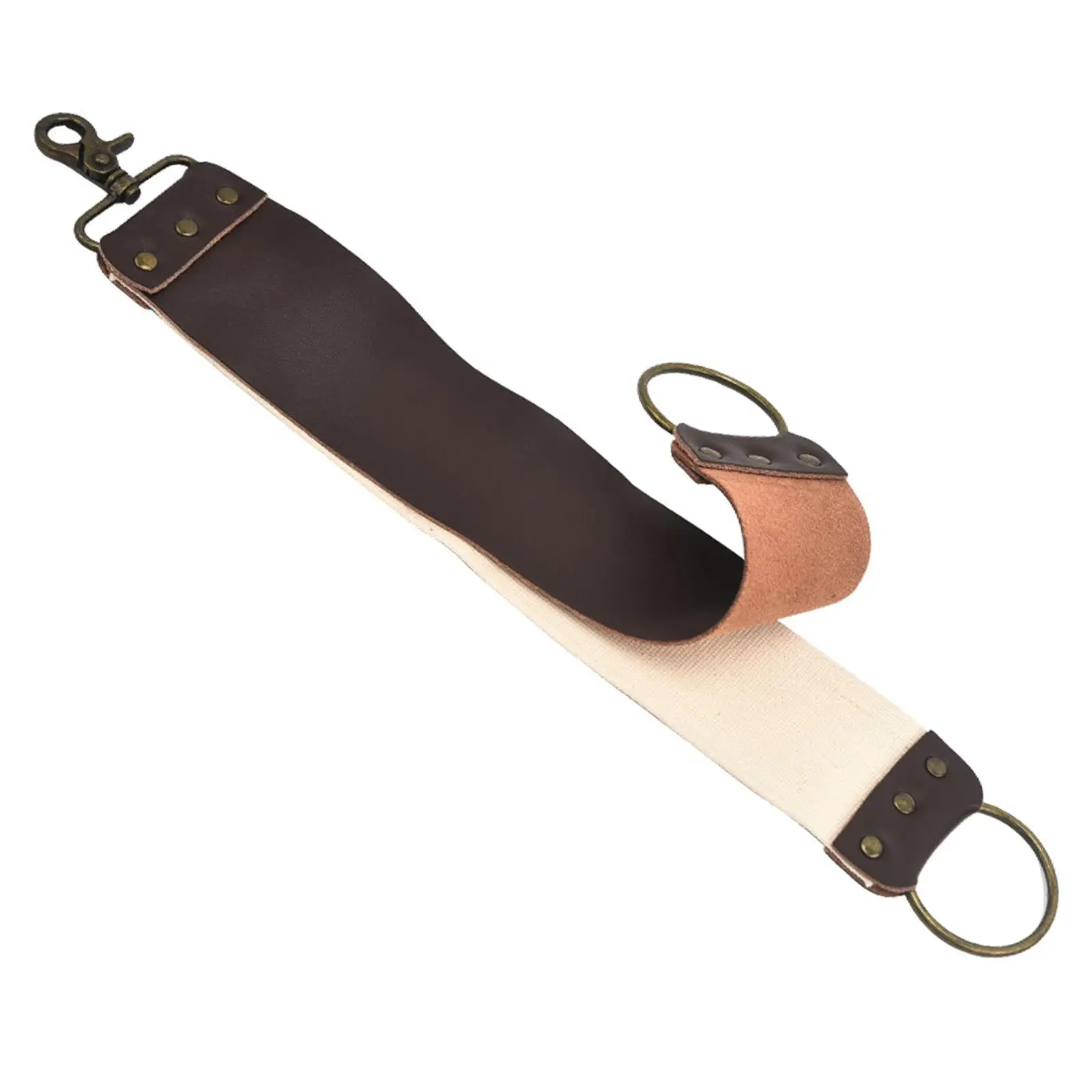 Sharpening Strop Belt Leather Shaving Strop Portable Double Layer Shaving Tool Blade Polishing Straight Strop Sharpening