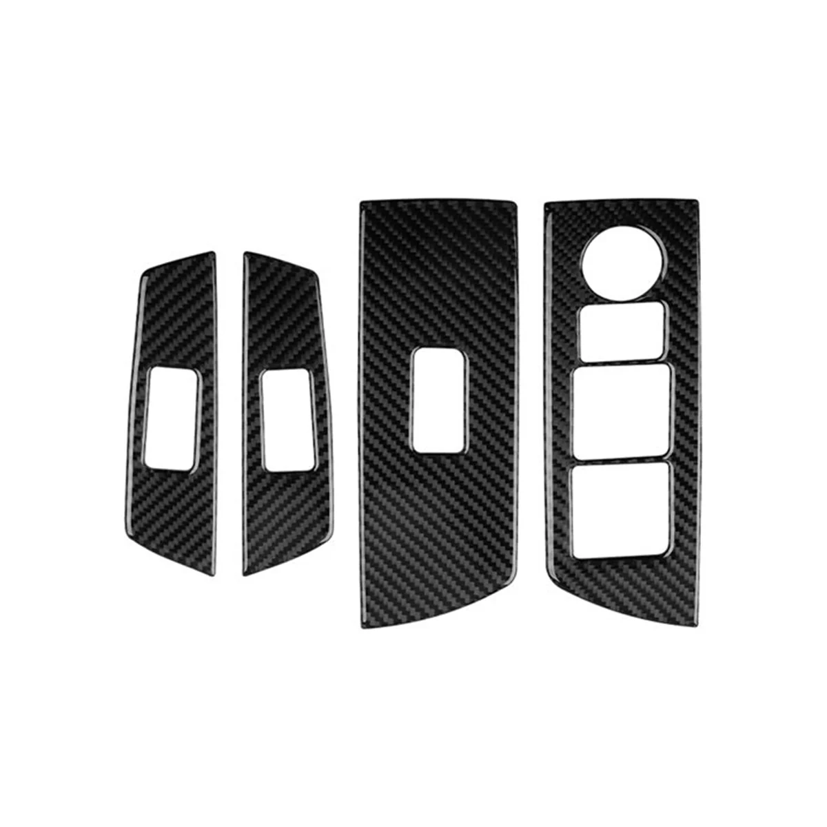 Carbon Fiber Window Glass Lift Button Trim Switch Cover Door Armrest Panel Sticker for -9 2016-2020