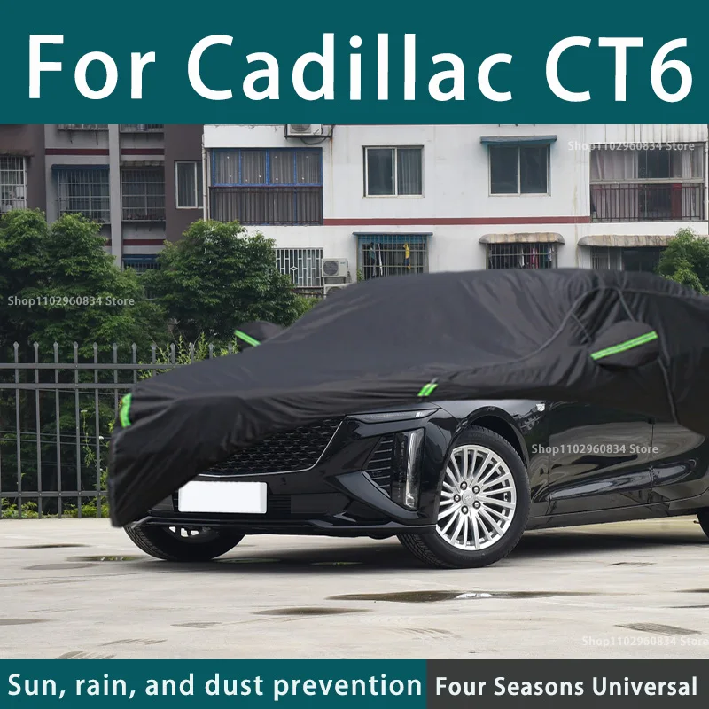 

Full car cover dust-proof outdoor indoor UV protection sun protection and scratch resistance For Cadillac CT6 Car umbrella