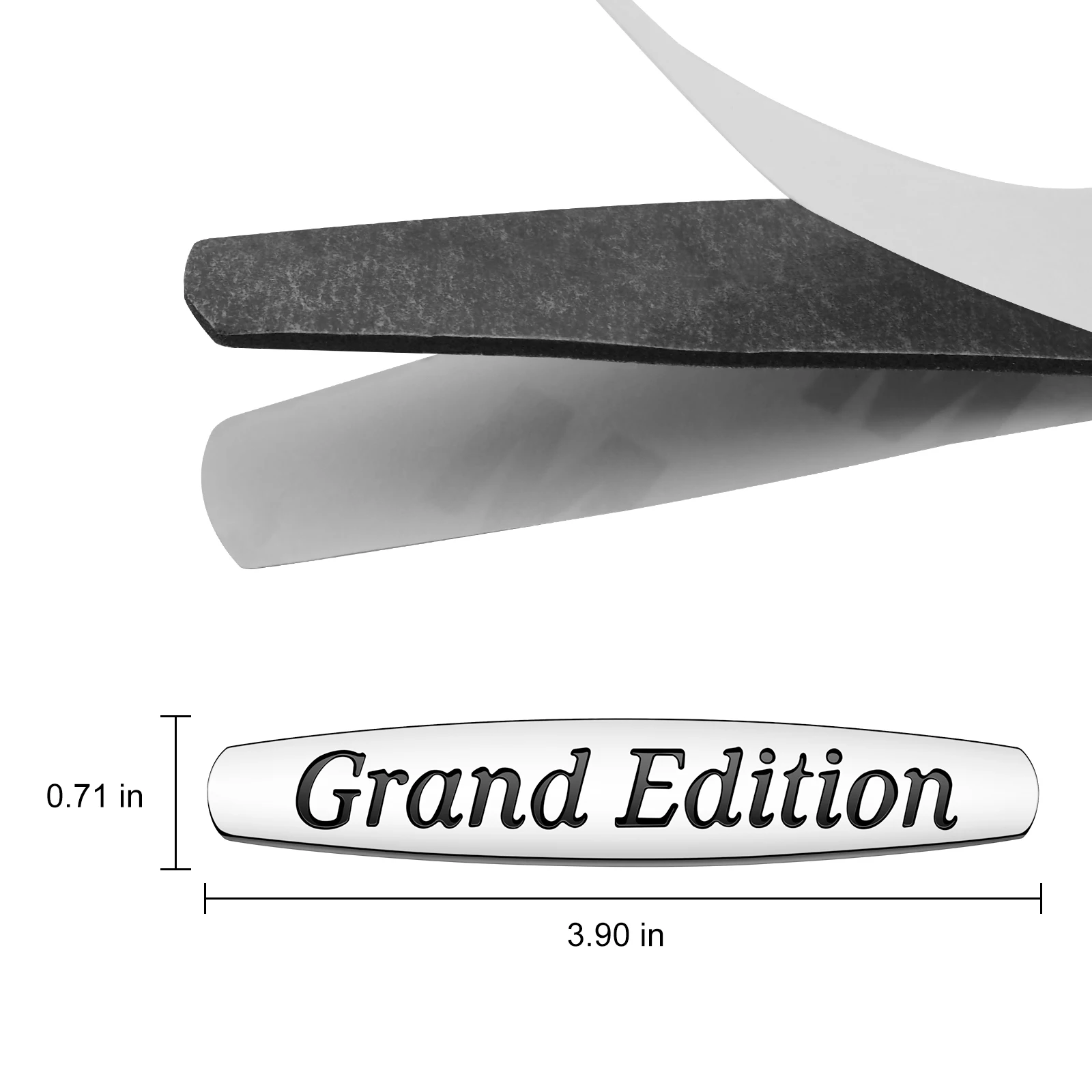 قطعتان من علامة جانبية لحاجز مرسيدس بنز الإصدار الكبير لون فضي #6