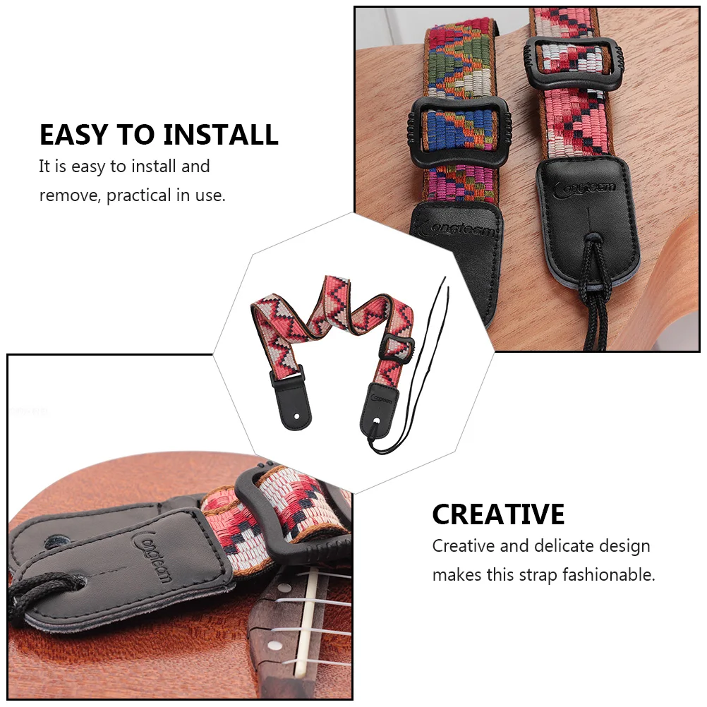 

Beautiful Ukulele Strap Belt Durable Tail Nail Useful Accessories Suite Nylon Convenient Supplies Child