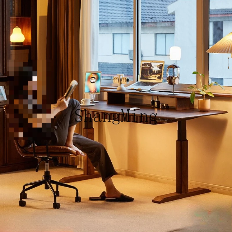 

SM solid wood lifting desk high-end desk bar multi-purpose new home workbench