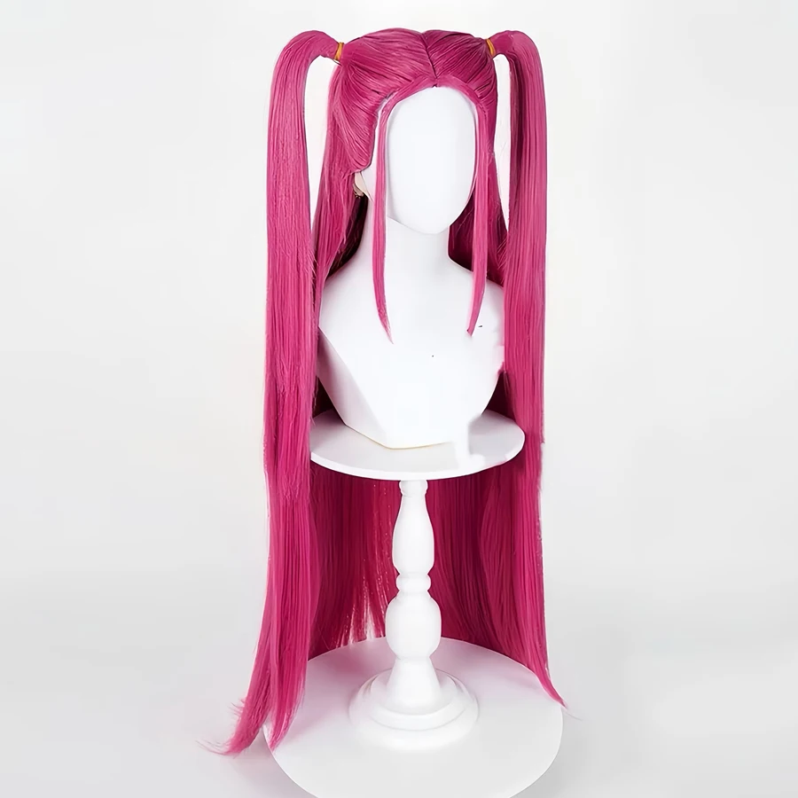 Anime Cosplay Wig - Fuchsia Long Hair Style, Free Hair Net Included with Purchase, Suitable for Holiday Parties