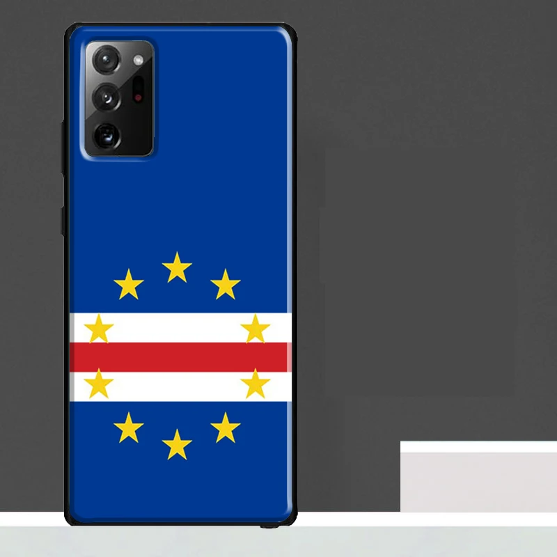 كيب فيردي العلم معطف الأسلحة الحال بالنسبة لسامسونج غالاكسي S24 الترا S23 S22 S21 S25 الترا S9 S10 S20 زائد S25 FE غطاء الهاتف #2