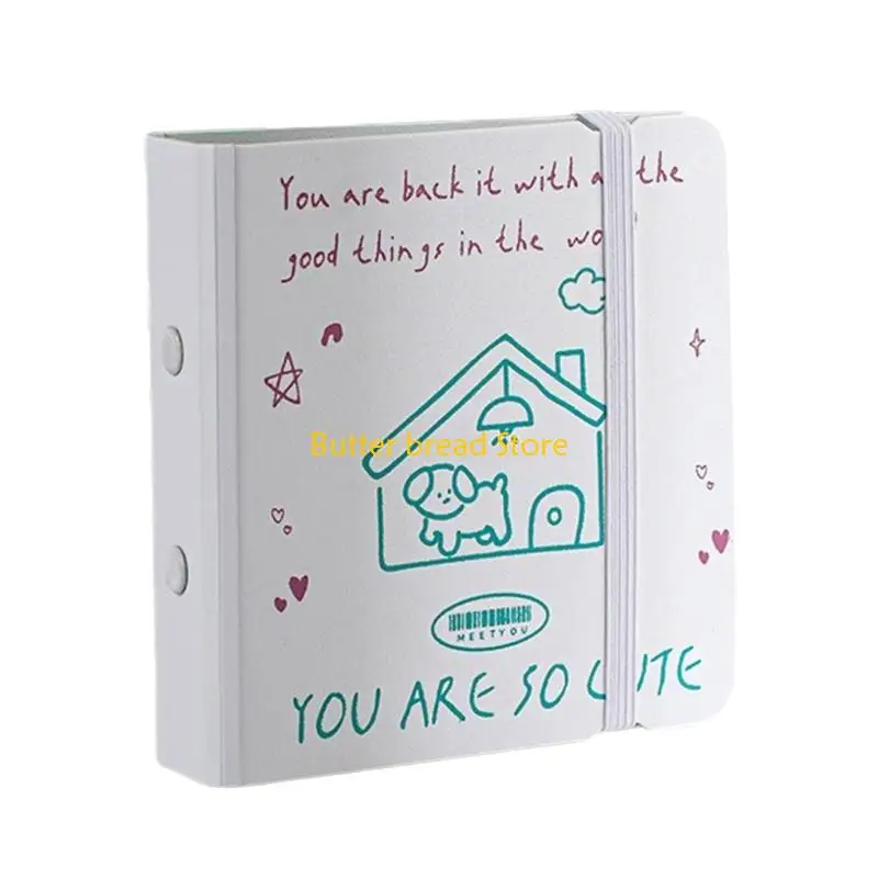 W89C 40 Album with 3 Rings PP Binder Cover 3Inch Card Organiser Folder