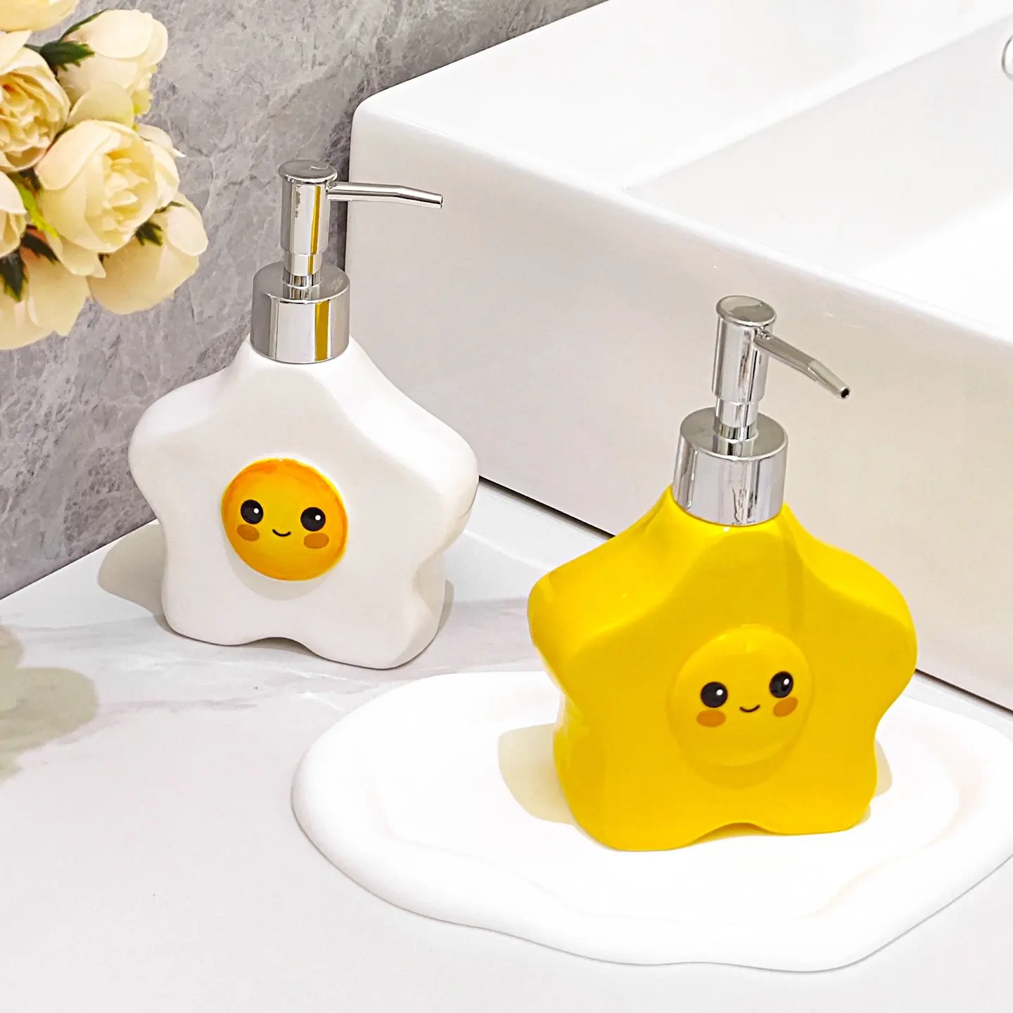 

280 мл бутылка-лосьон со звездами, бытовой шампунь для ванной комнаты и гель для душа, бутылка-дозатор пресс-типа, керамическая бутылка, дозатор мыла