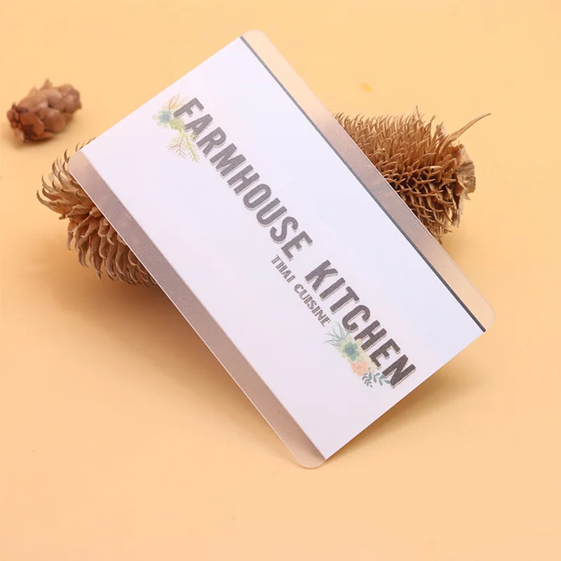 Custom.High-End PVC Transparent Card VIP VIP Experience Card Badge Membership Card QR Code Frosted Special