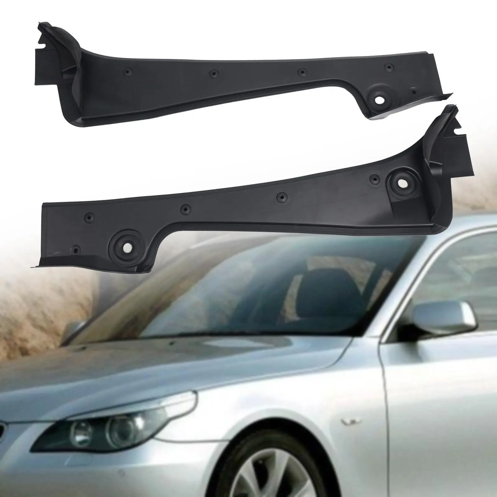 

Wear Resistant Left Right Windshield Wiper Cowl Cover Panel for BMW E60 E61 LCI Replacement Parts