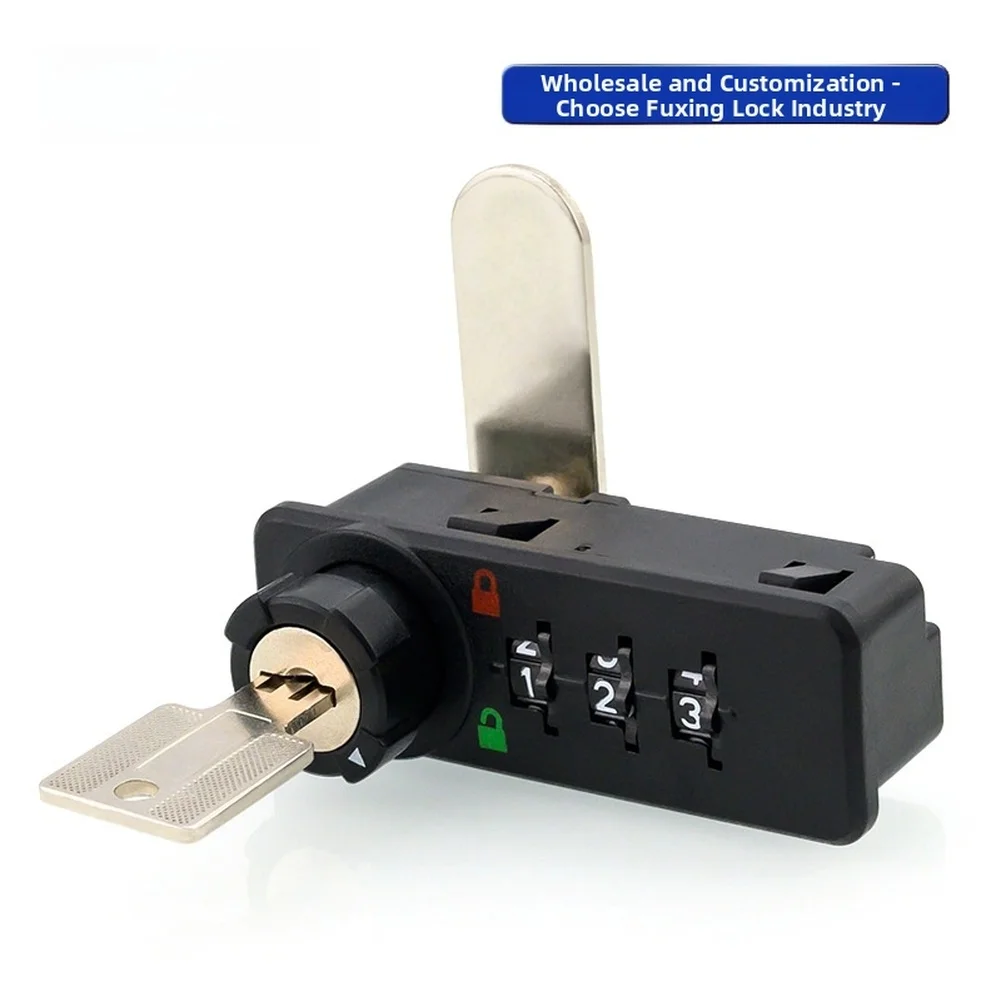 Digital Keypad Lock for Steel Wooden Cabinets 3 Digit Code Entry with Backup Key and 12 Month Long Battery Life
