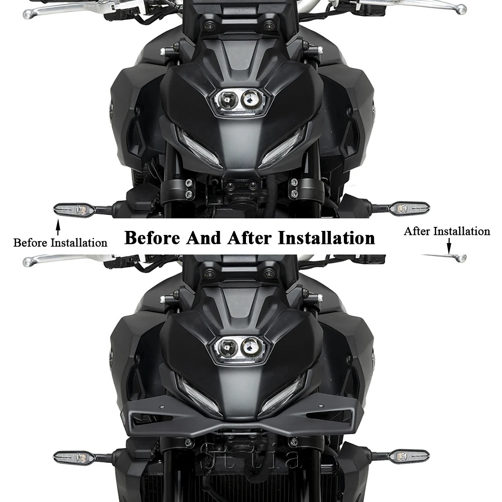 MT-07 New Motorcycle Front Spoiler Kit For Yamaha MT 07 MT07 2025- Downforce Naked Frontal Spoiler Winglet Aerodynamic Wing - view 6