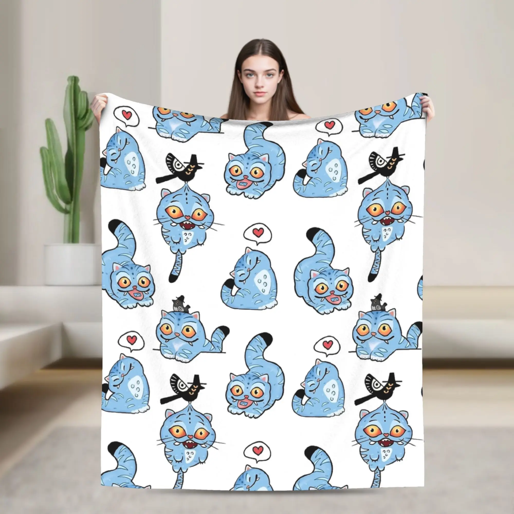 

Одеяло Derpy Tigers K-Pop «Охотники на демонов», теплое мягкое модное плюшевое одеяло для детей, домашний декор, фланелевое покрывало, покрывало для кровати