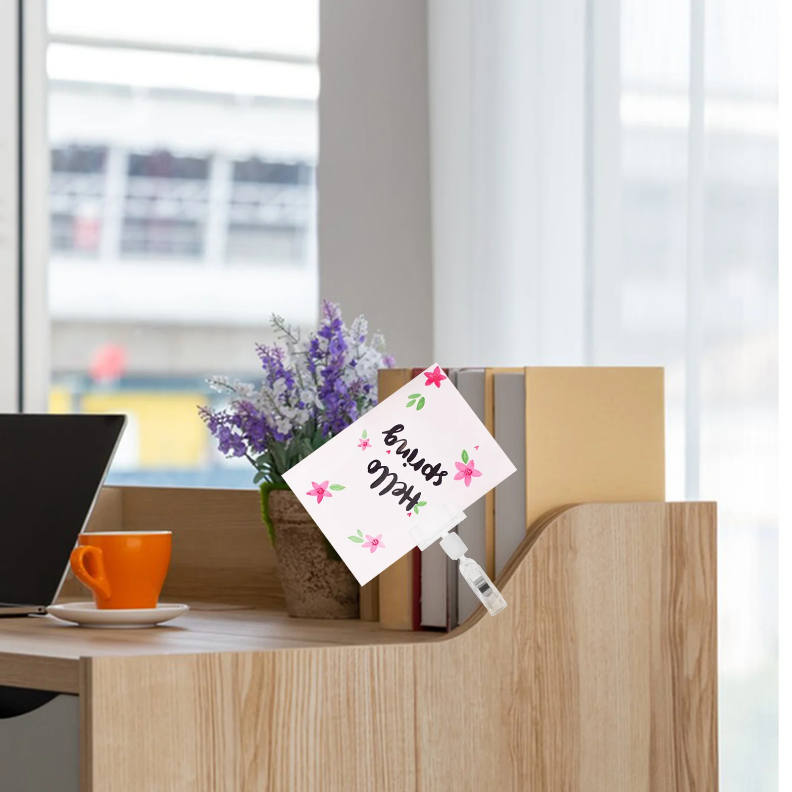 

12Pcs Price Tag Holder Clips ABS Material Rotatable Sign Holder for Supermarket Merchandise Display Name Tag Badge