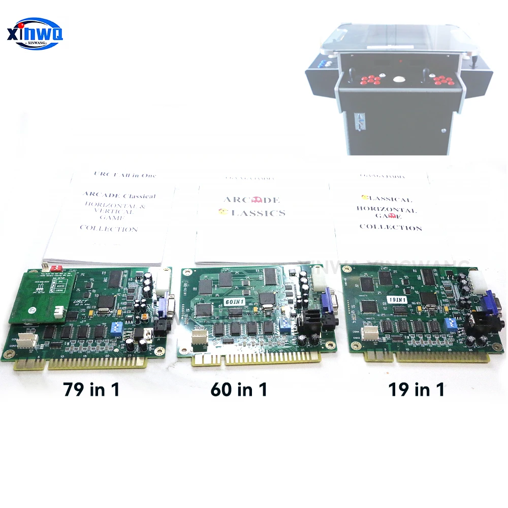 Urct 19-in 1 60 In 1 Game Pcb Board Motherboard For Video Jamma