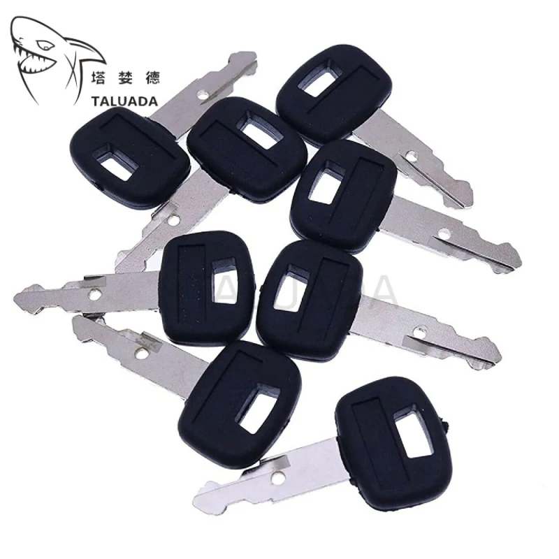 8PCS Ignition Keys RC411-53933 For Kubota Mini Excavator Backhoe Skid Steer Loader KX121-3 KX41-3 KX71-3 U15 U17 U25S U35 L39