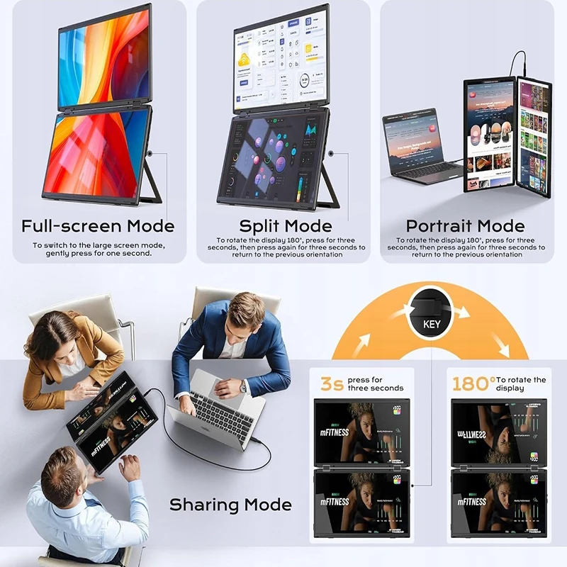 شاشة OEM محمولة 15.6 بوصة 1080p IPS FHD شاشة LED 60 هرتز بإضاءة خلفية LCD كاملة الوظائف واجهة من النوع C رخيصة الثمن للاستخدام التجاري #4