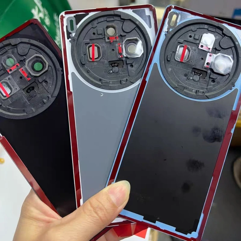 For Vivo X100 V2309A V2308 Housing Battery Back Cover Repair Replace Door Phone Rear Case + Camera Lens