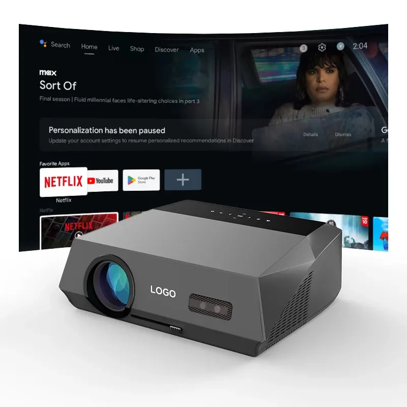 For Google TV Home Theater Full HD 4K Projector