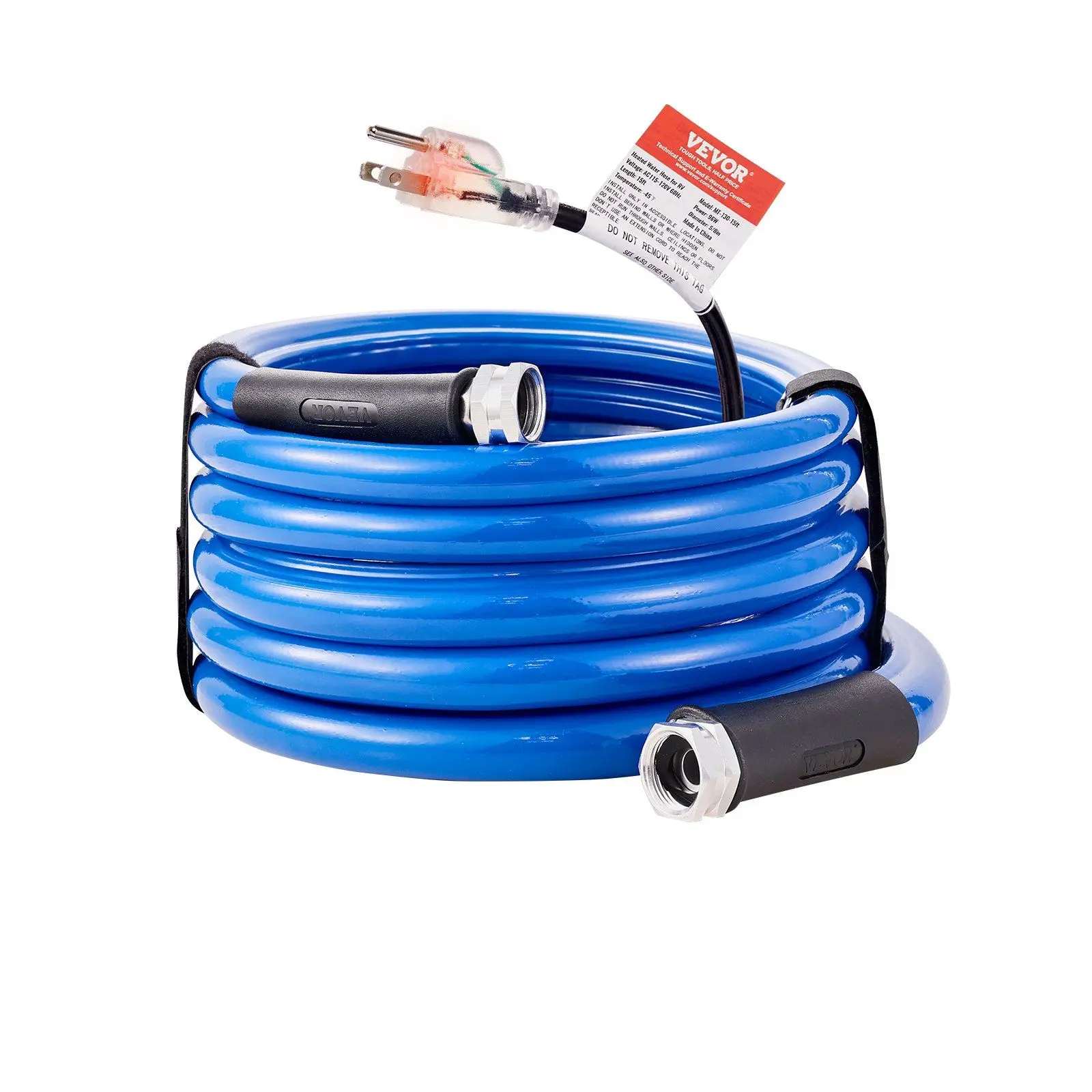 

Antifreeze Heated Hose 15ft 5/8in ID Built-In Heater -45°F Rated BPA Free Drinking Water Safe
