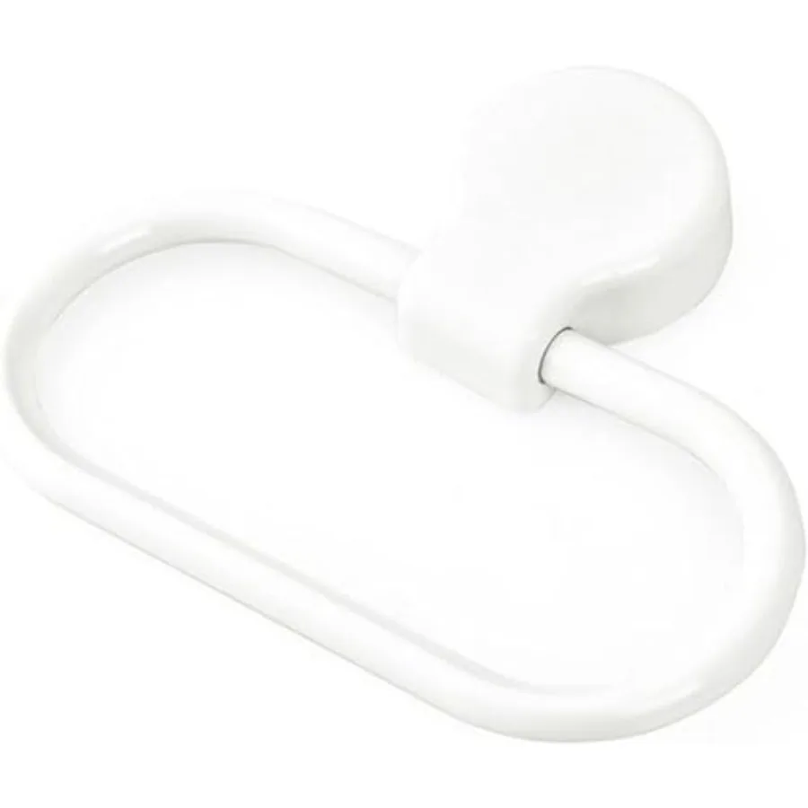 White Towel Ring Towel Rack Hand Holder for Bathroom Self Adhesive Non Punching Adhesive Towel Ring Kitchen Cloth Hanger Bath T