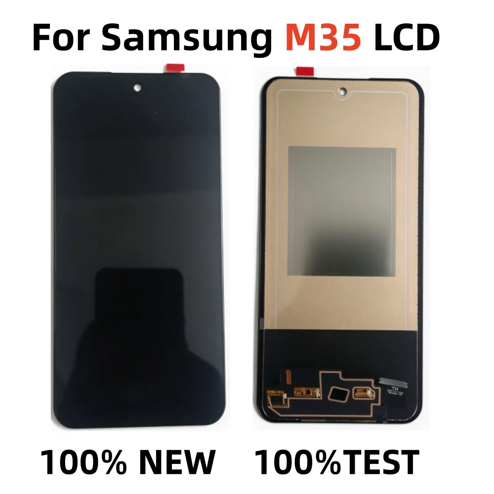 Super OLED For Samsung M35 M356B M356B/DS LCD Display Touch Screen Digitizer Assembly Replacement support fingerprint