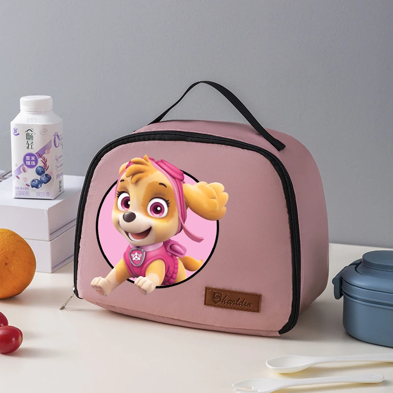 Paw Patrol Lunch Bag Students Anime Cartoon Fashion Lunch Tote Women Aluminum Foil Insulation Boxes Portable Large Capacity Bags