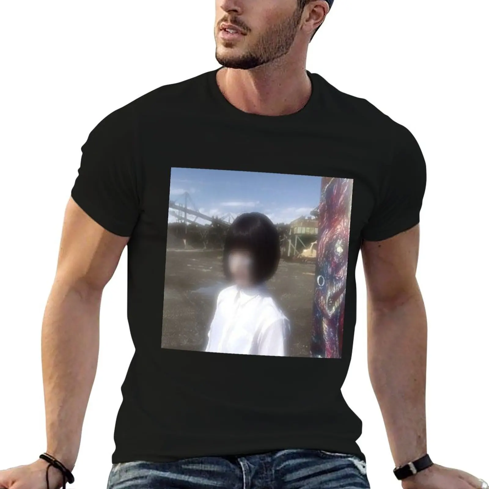 

blurred drain gang face T-Shirt t shirt for man 100 percent cotton t shirts with prints t shirt personalised T-Shirt