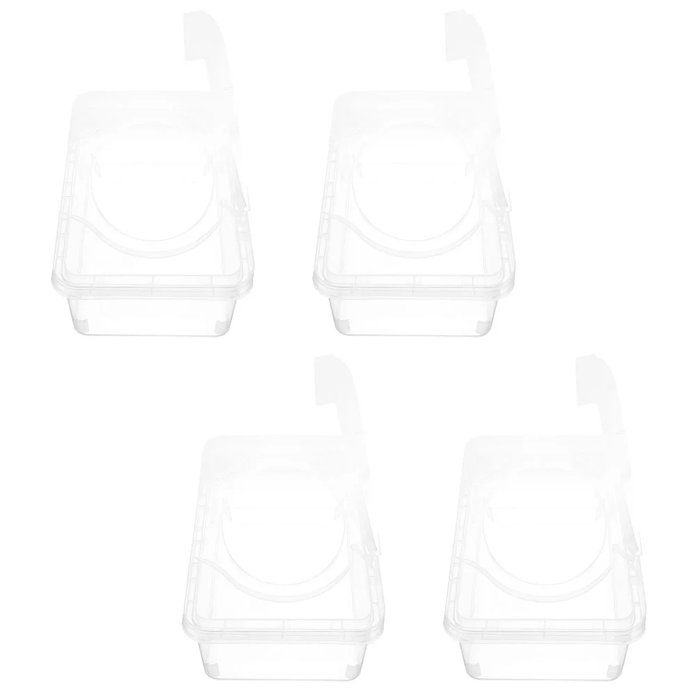 

4 Pcs Travel Case Baby Wipes Box Refillable Container Pp Dispenser for Bathroom