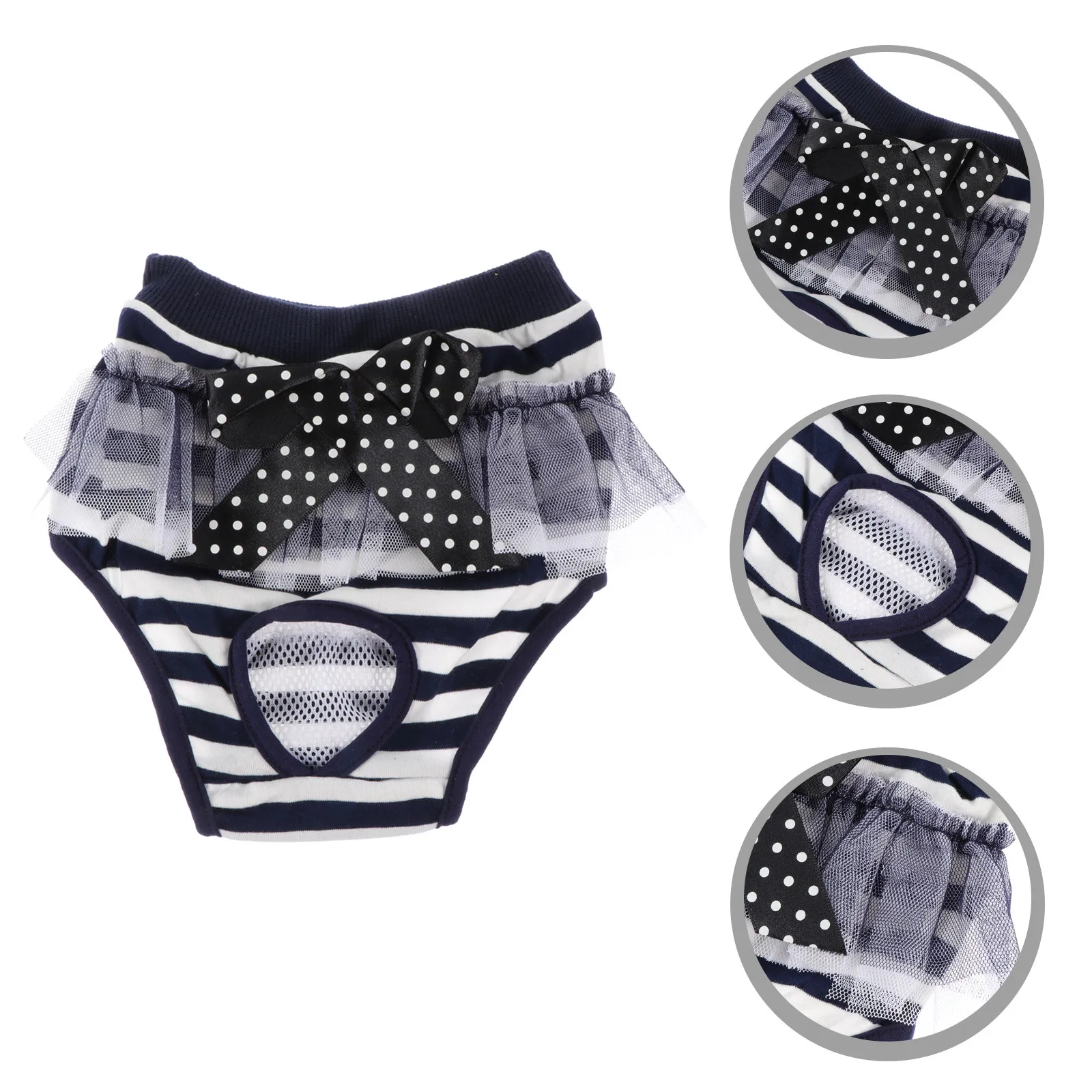 

Premium Cotton Dog Diaper Pants Female Pet Physiological Trousers Absorbent Breathable Comfortable Daily Wear Protection Home