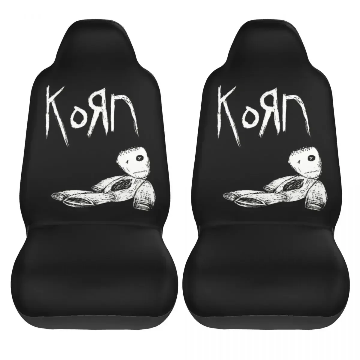 Funda Universal para asiento  coche Korn Rock, funda para asiento  coche con música nu-metal para SUV, caza  poliéster