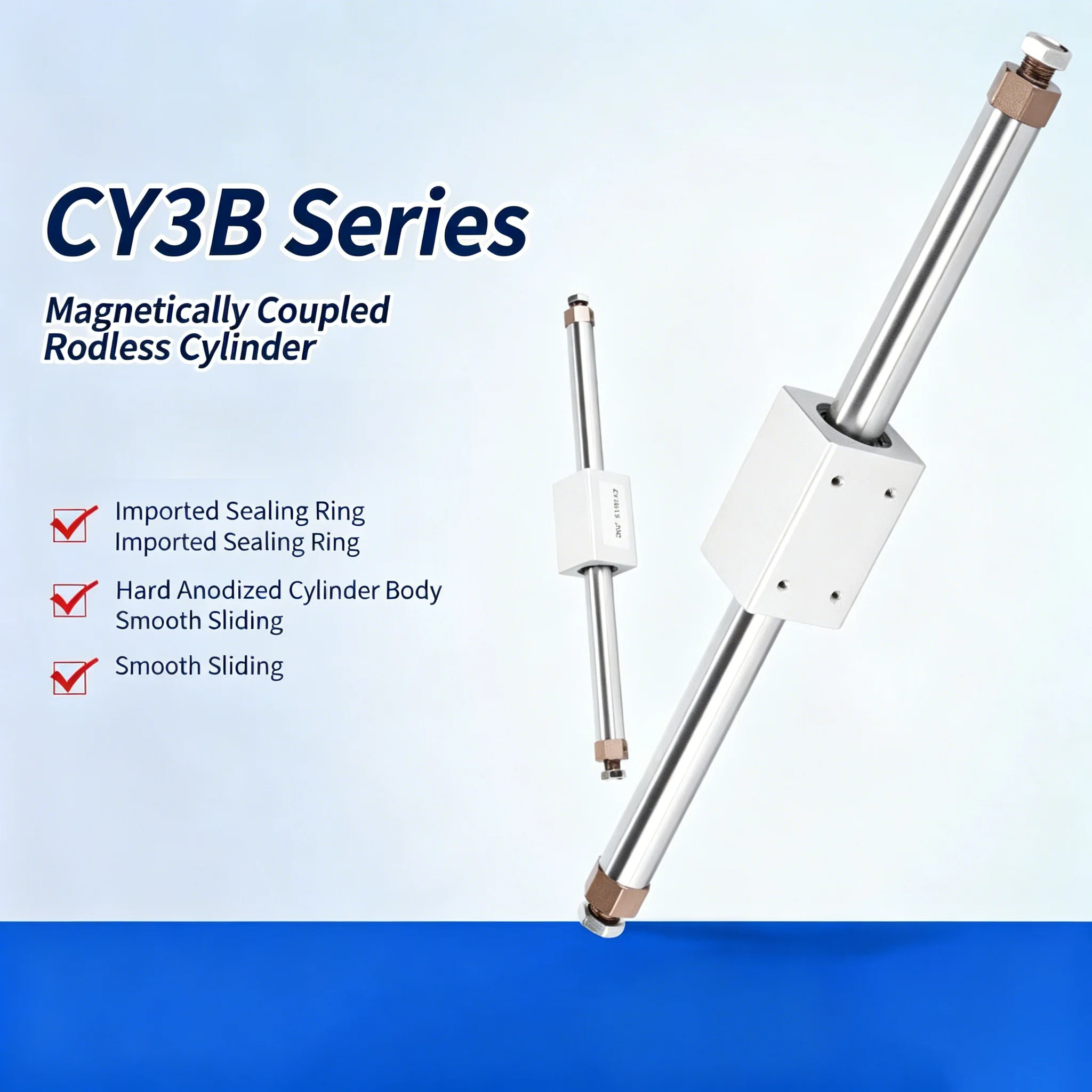  Magnetically Coupled Rodless Cylinder CY3B10-100 CY1B15-200 CY3B20-300 CY3B25-400 CY1B10-150 CY3B15-250 CY1B20-350