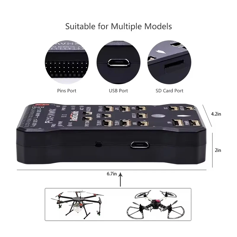 RadioLink PIXHAWK Controllori di volo PIX Accelerometro giroscopico GPS integrato per aereo multirotore RC Drone Car Boat Robot