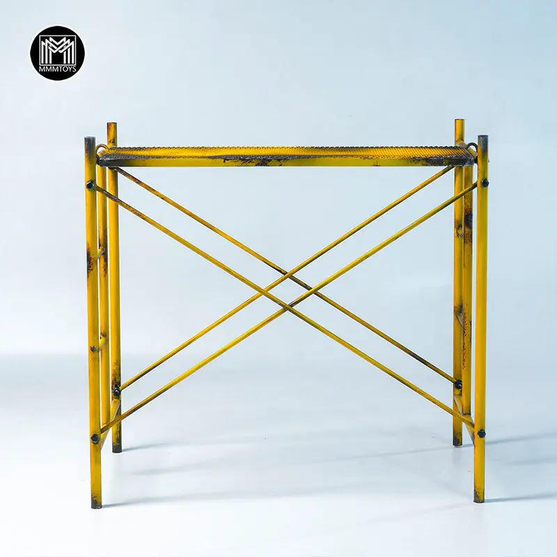 mmmtoys-1-6-scale-weathered-yellow-scaffolding-diorama-photo-prop-model-decoration-display-stand-for-12-inch-action-figures