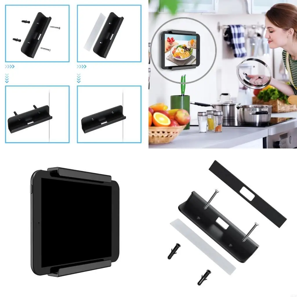 

4X7E Tablets Wall Mount Stand Phones Holder Stand Bracket Tablets Holder Accessory