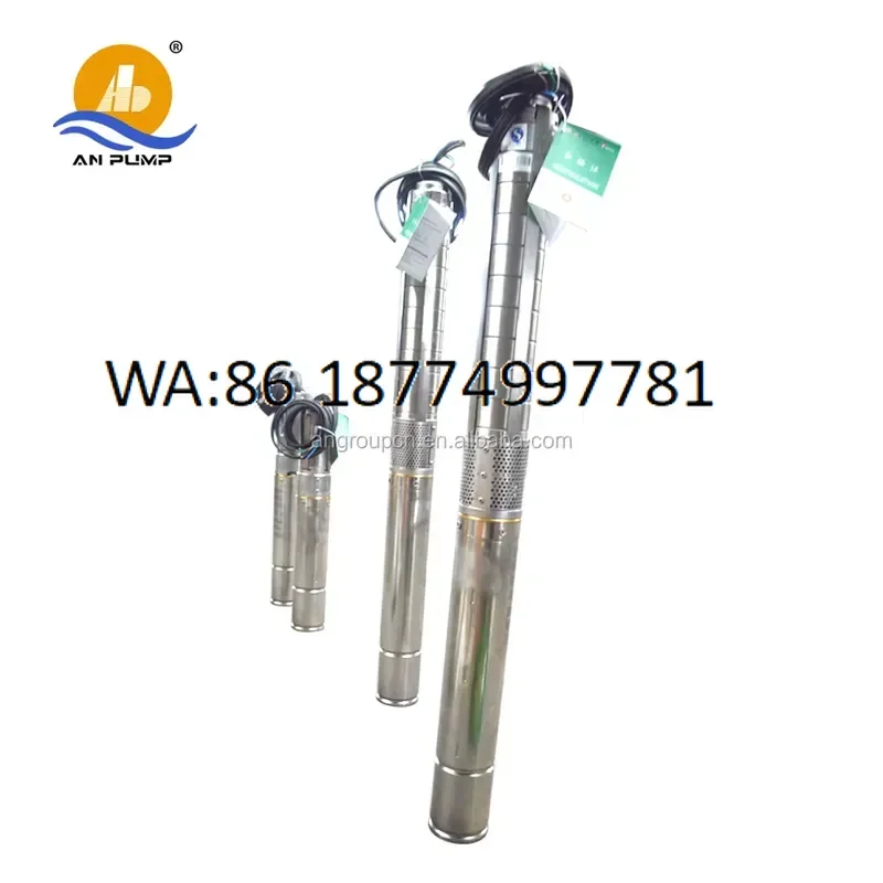 custom for 60 Meter 2 Inch Vertical 380V Three Phase Multistage Submersible Deep Well Water Pump