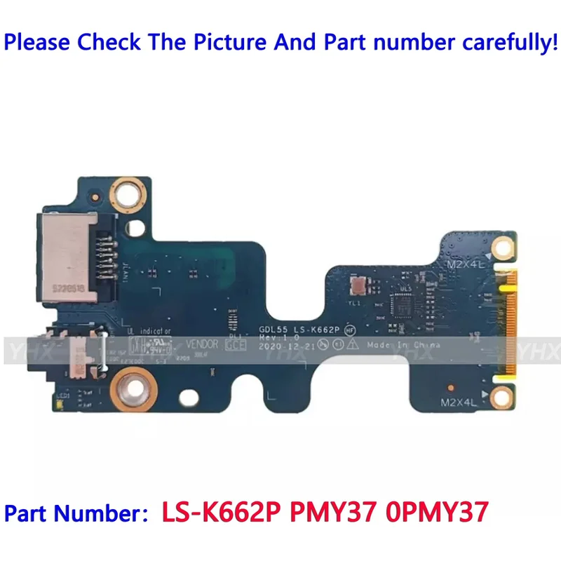 zy-新-dell-g15-5510-5511-lan-ボードオーディオボード-ls-k662p-pmy37-0pmy37