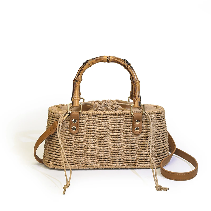 

Fashion Women Straw Handbags Shoulder Bag High Quality Ladies Weave Beach Messenger Bags for Women Casual Female Crossbody Bag