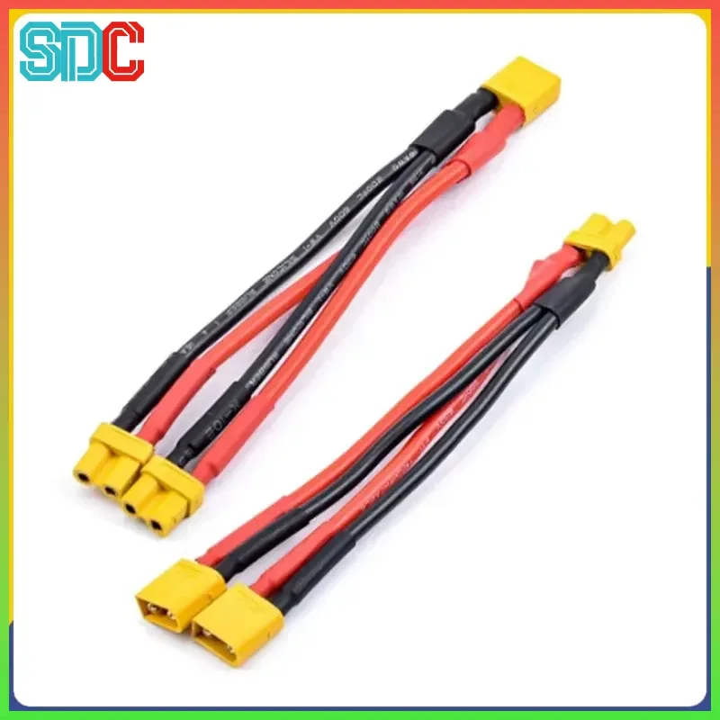 XT30 Buchse auf Stecker Parallelkabel 18AWG 10CM Y-Kabel für RC Drohnen- und Auto-Batterien - Batterieladegerät-Kabel