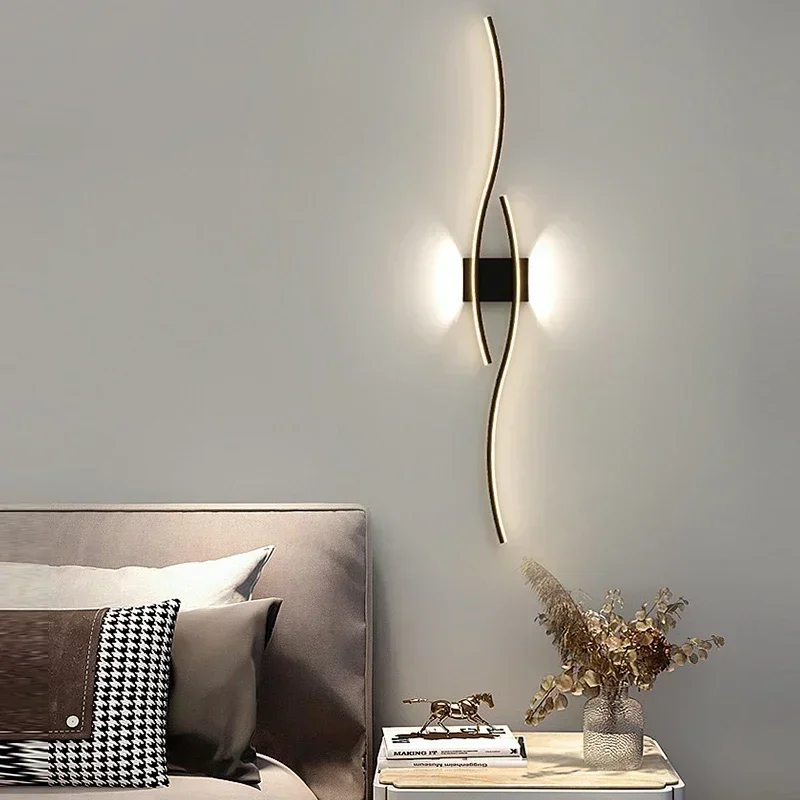 

Modern LED Wall Lights Lamps for Bedroom Bedside Indoor White Sconces Corridor Aisle Interior Lighting Home