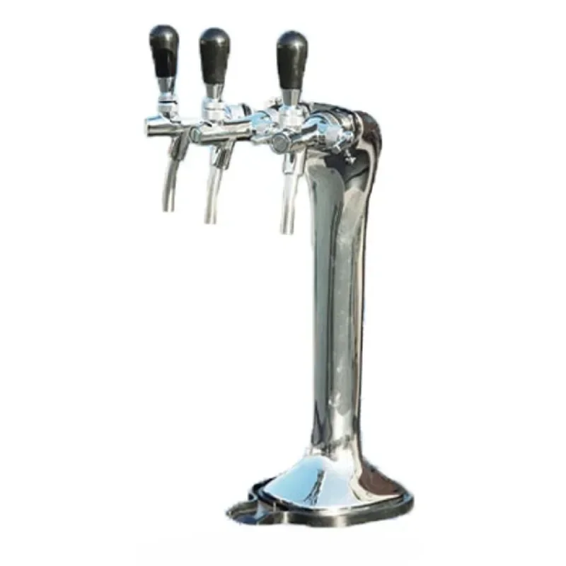 3 tap draft beer tower for beer dispenser