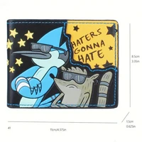 Cartoon Leather Wallet for Men |   Boy's Wallet |   "Those Who Hate Will Hate" Embroidery |   Ideal Choice for Holiday Gifts 4