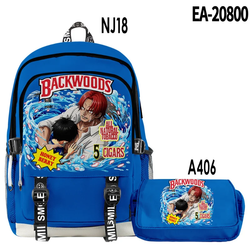 One Piece New Cartoon Student Schoolbag Large Capacity  Stain-Resistant Casual Shoulder Pad Lightweight Double-Shoulder Backpack