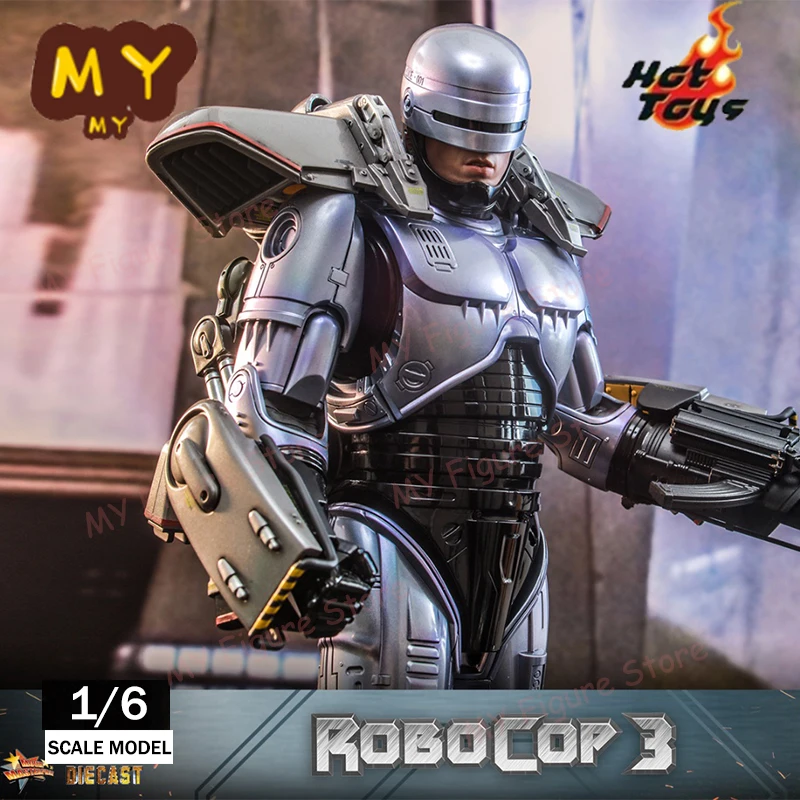 Original Hot Toys Robocop Action Figure 1/6 RoboCop 3 Figurine Die Cast HT MMS669D49 Limited Statue Toy Children Birthday Gift