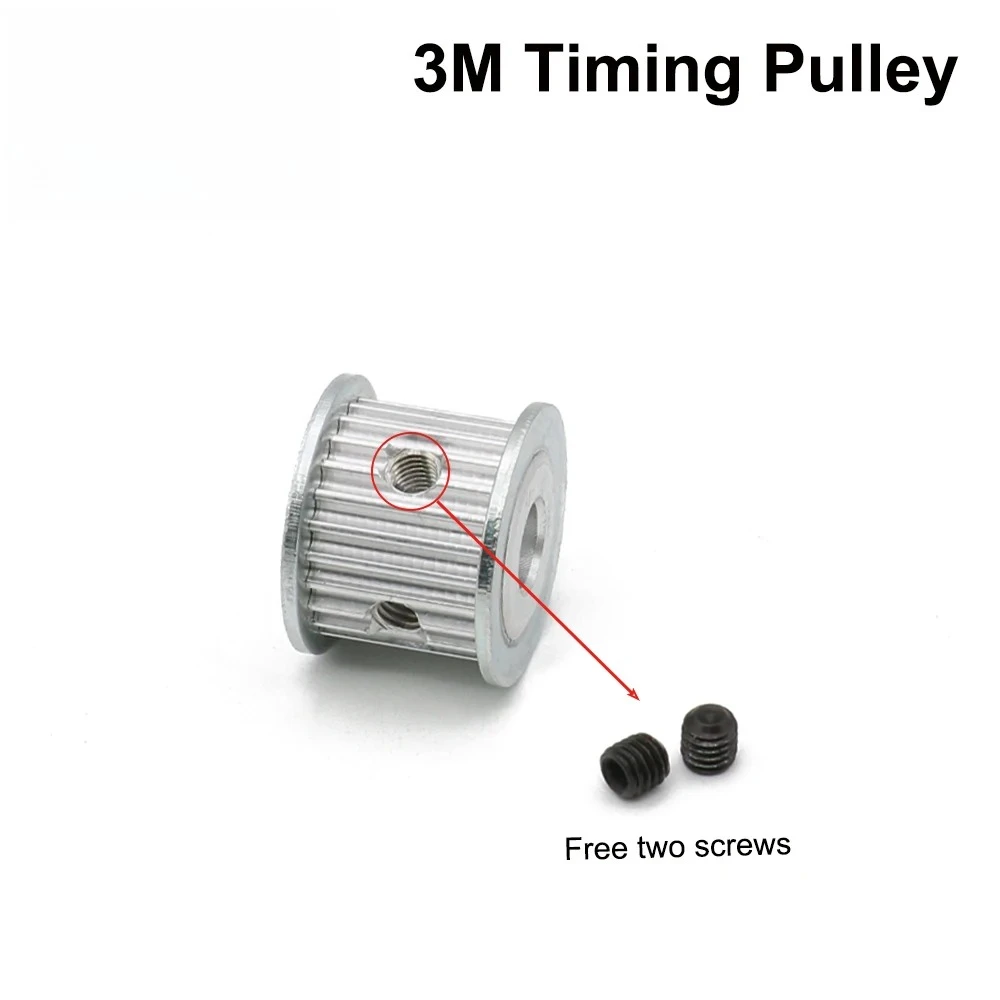 

Ременной шкив QDHWOEL HTD 3M, 20/24 зуба, для лазерного станка CO2 (гравировка/резка), 6.35/8/12 мм