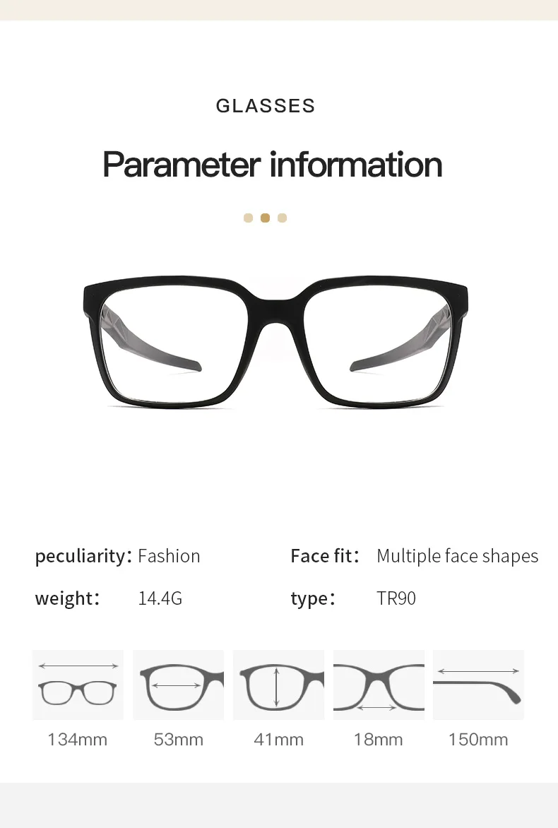 JMISUS Custom Men Prescription Sports Glasses TR90 Square Frame with Blue Light Filter Lenses for Computer Work and Screen Use