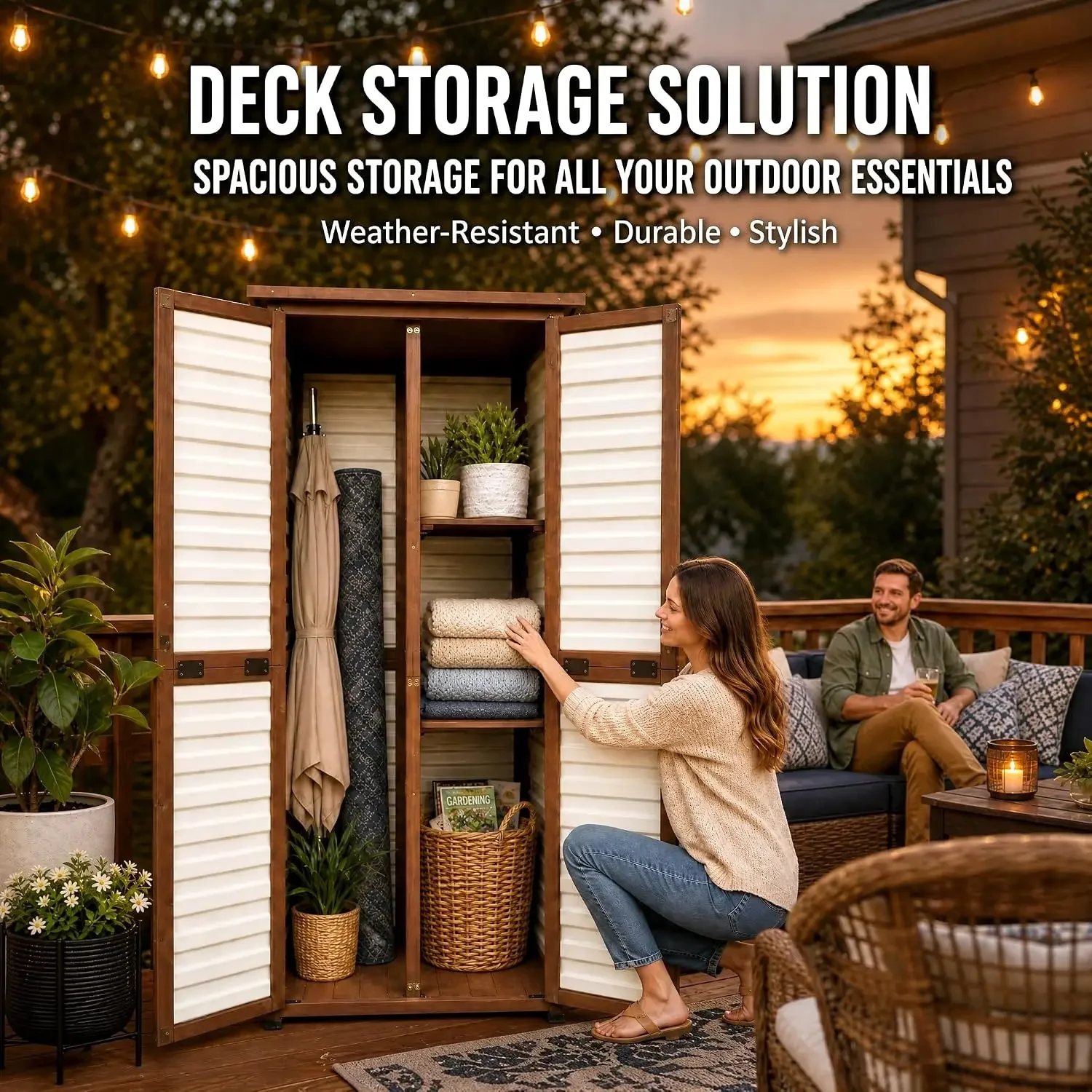 Waterproof Outdoor Storage Cabinet, 69