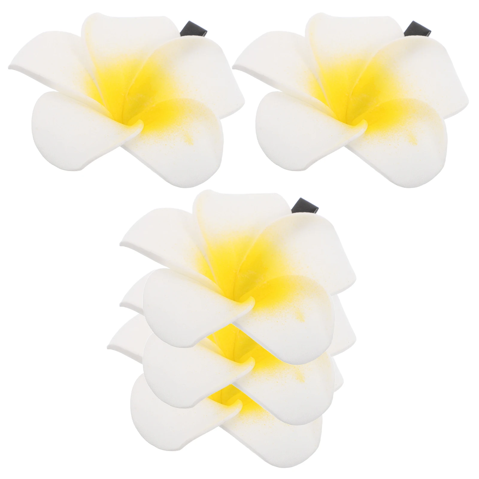 

5 шт., заколка для волос Plumeria, цветочные украшения, пляжные аксессуары, заколки Frangipani, женские удобные материалы EVA
