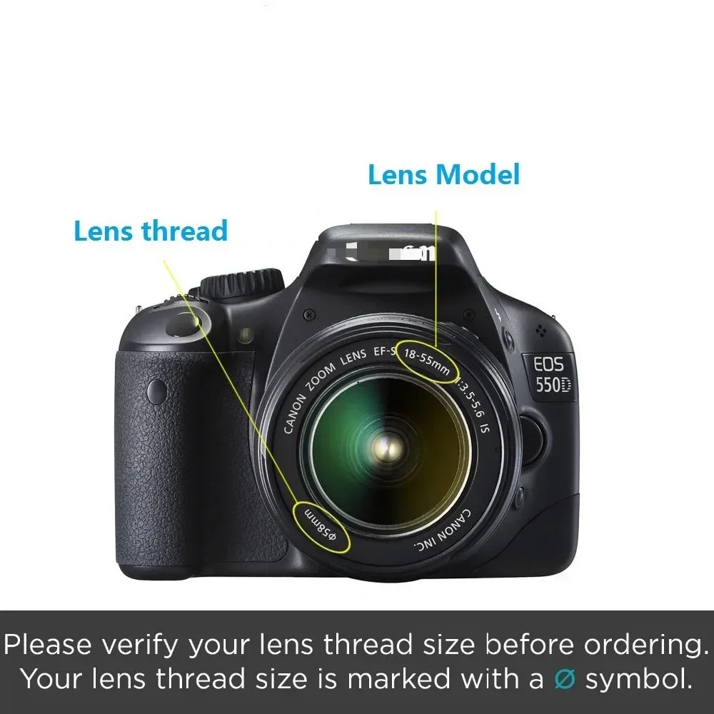 49mm/52mm/55mm/58MM Super Wide Angle Lens 0.43x With Macro Portion Affiliated Lens for Cannon Nikon Sony Camera Lens